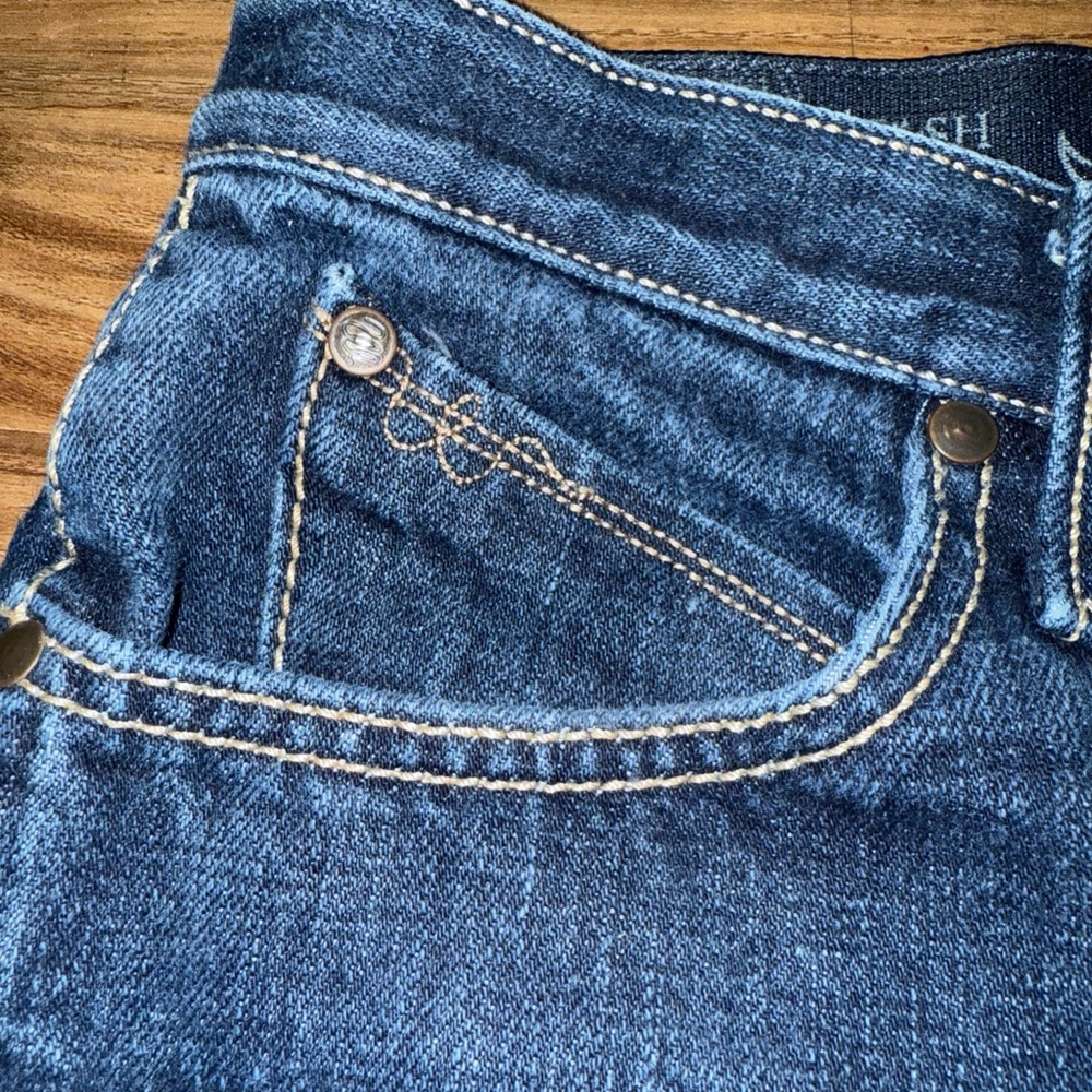 Wrangler CASH Jeans Women 7/8 Long Mid Rise Boot Cut 36" inseam No Gap Waistband - Picture 6 of 14